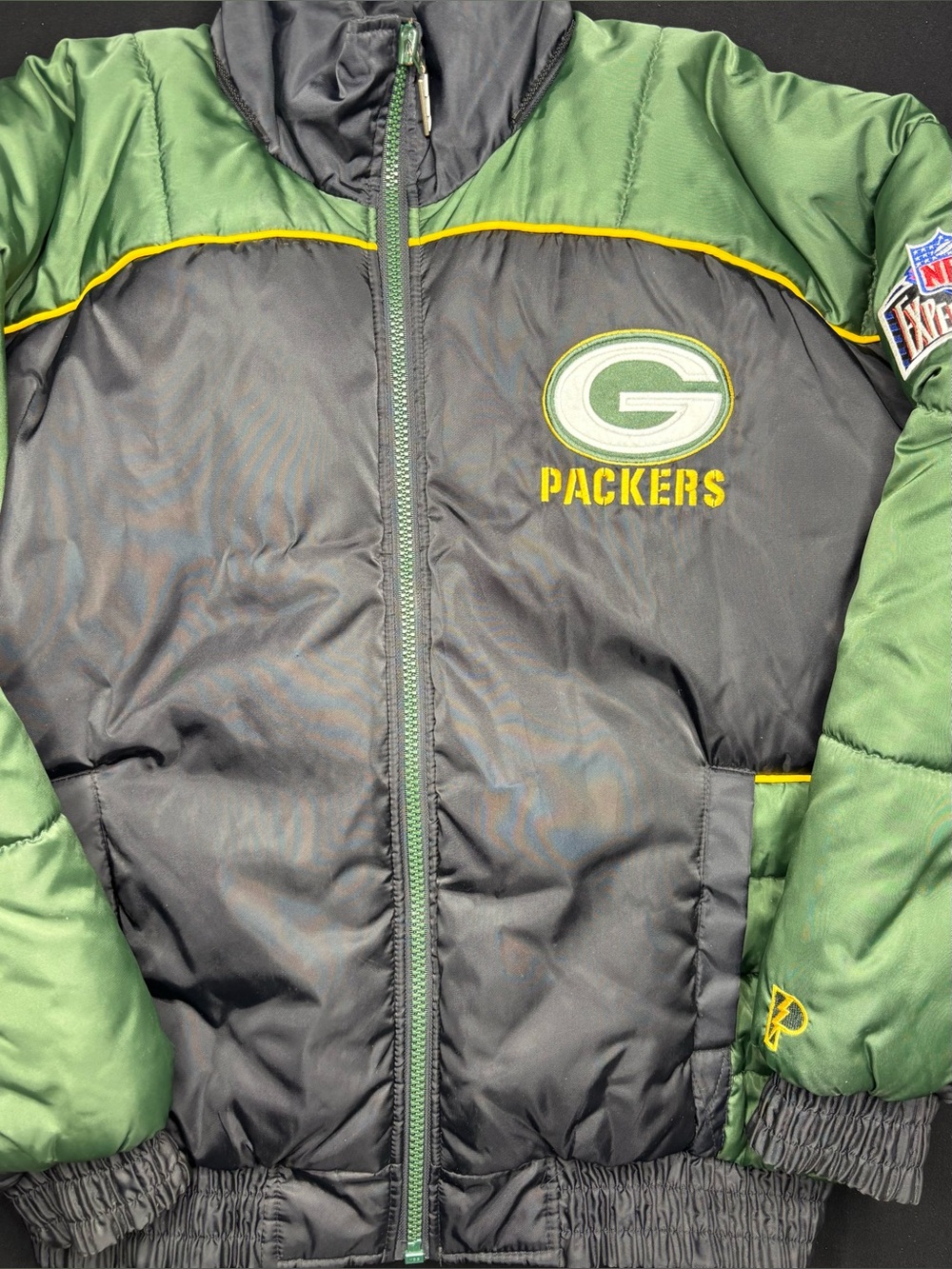 VTG NFL Pro Player Green Bay Packers Winter Jacket Coat Men’s Medium 90s